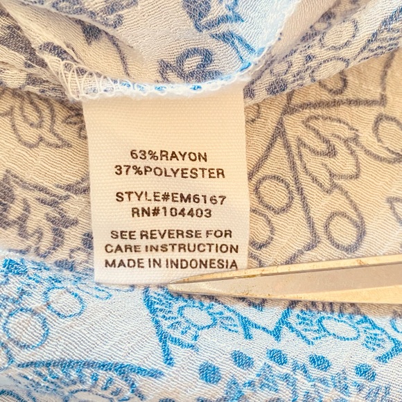 E & M - puff sleeve blouse - Picture 10 of 11